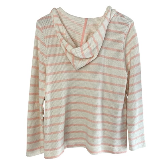 OLD‎ NAVY Striped Cali-Fleece Pullover Hoodie, Medium - Picture 5 of 8